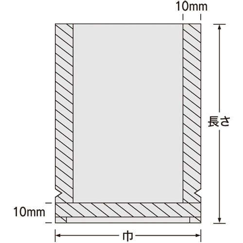 Amazon.co.jp: 福助工業 ナイロンポリ TLタイプ規格袋 30-43